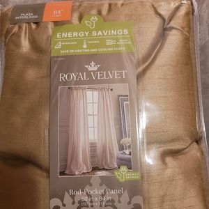 NEW-  ROYAL VELVET DRAPERY PANELS (2) panels
